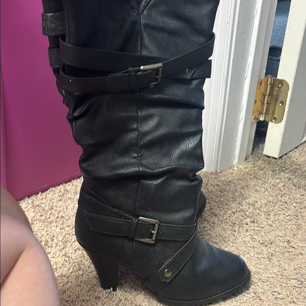Women's Black Heeled Boots